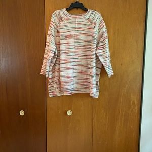 Multi color poncho sweater -Lou and Grey